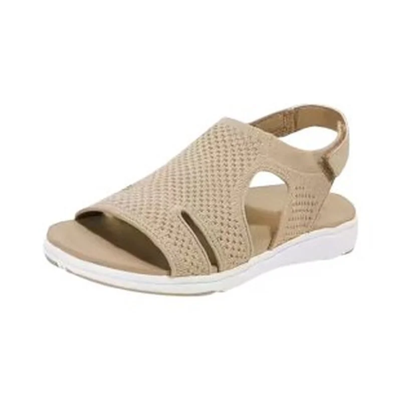 

Women's Sandals 2021 Women's Shoes Fashion Knitted Breathable Sports Sandals Women's Sports Flats All-match Comfortable Shoes