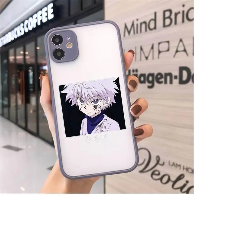 

hunter x hunter Phone Cases matte transparent For gray iPhone 7 8 x xs xr 11 12 pro plus max mini Clear Funda