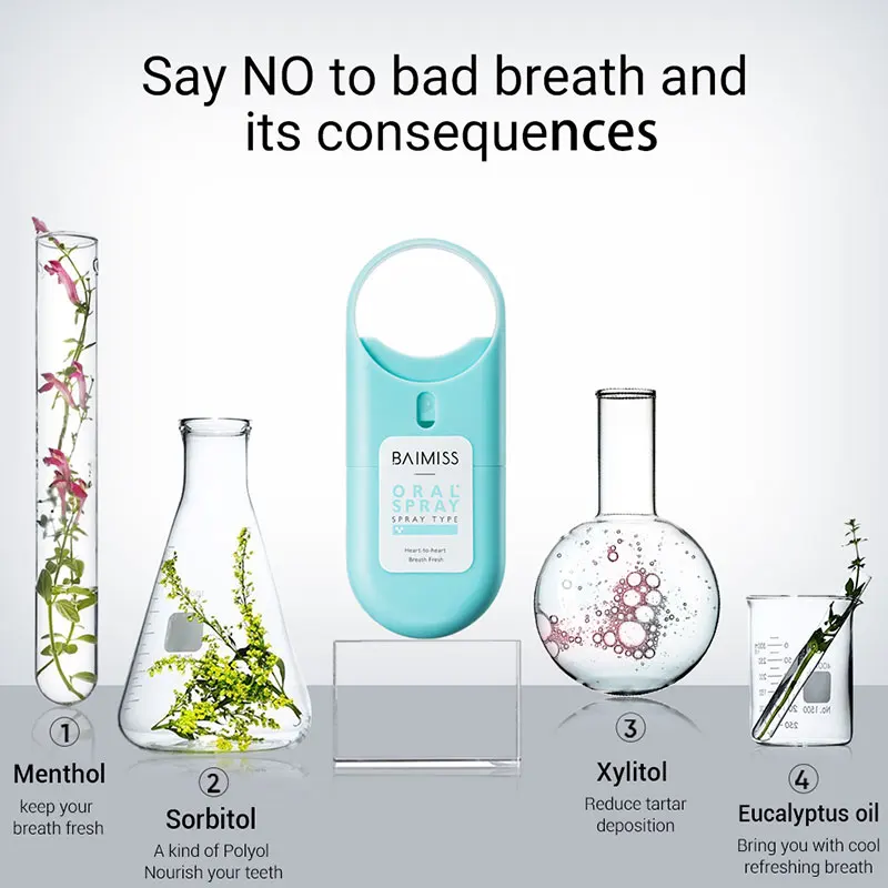 Освежитель свежего дыхания спрей для удаления неприятного запаха не