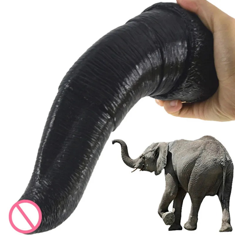 Анальная пробка с большим и толстым дилдо большой пенис фаллоимитатор животными