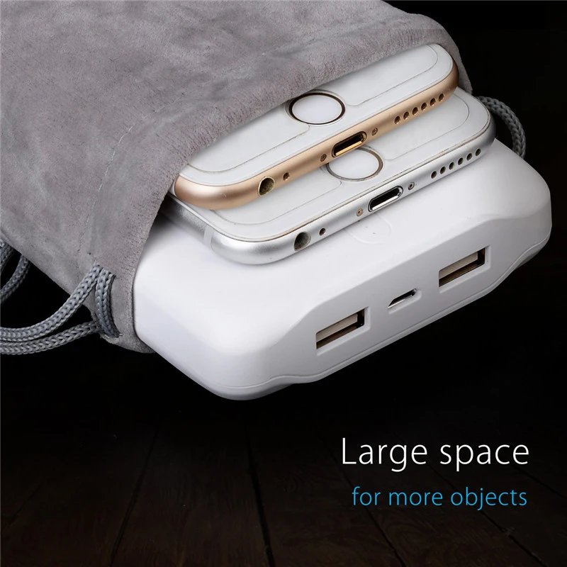 oppselve velvet mobile phone storage bag for usb charger usb cable phone power bank protection portable storage case accessories free global shipping