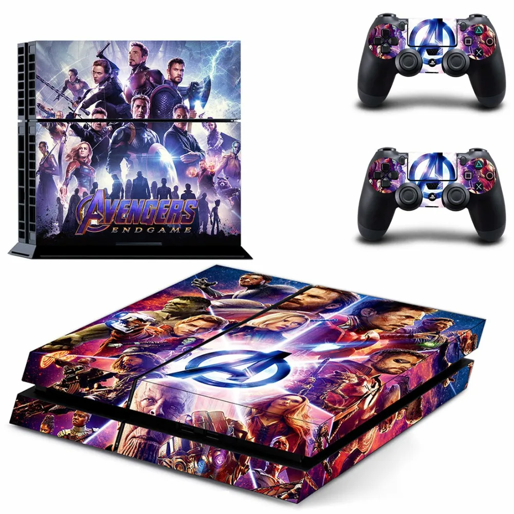 Мстители Endgame Железный человек паук PS4 Кожа Наклейка виниловая для консоли Playstation 4 и 2 контроллера PS4 наклейка КОЖА