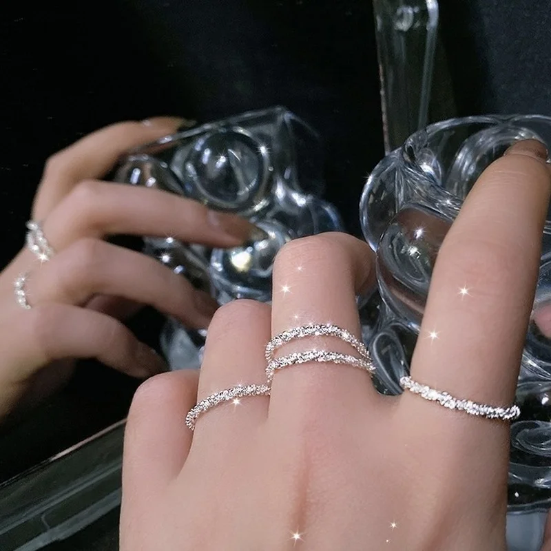 Кольцо женское со сверкающим блеском эксклюзивное украшение на указательный