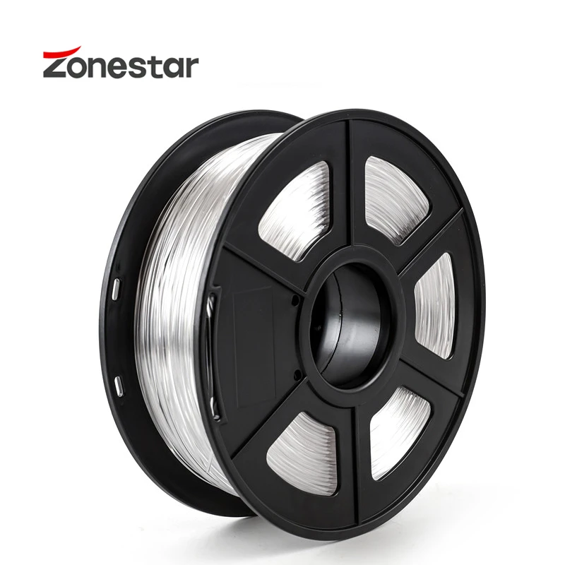 ZONESTAR Free Shipping Overseas Warehouses PETG 1.75mm 3D Printer Filament 1kg Plastic Filament Consumables PETG