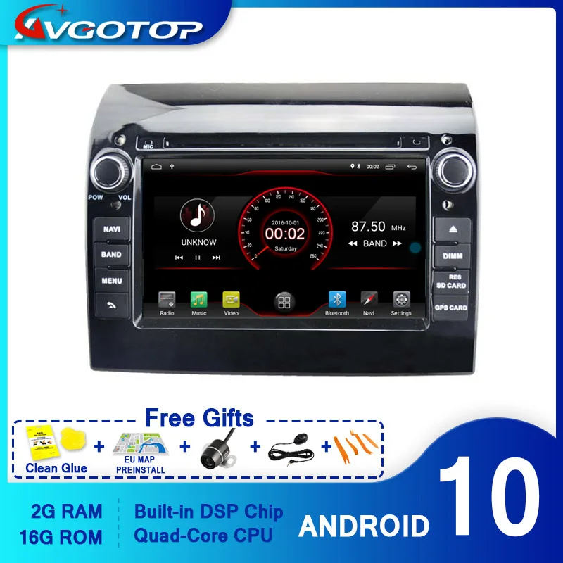 Автомагнитола AVGOTOP Android 10 для FIAT DUCATO MP3 MP4 Wifi GPS МУЛЬТИМЕДИА|Автомагнитолы| |