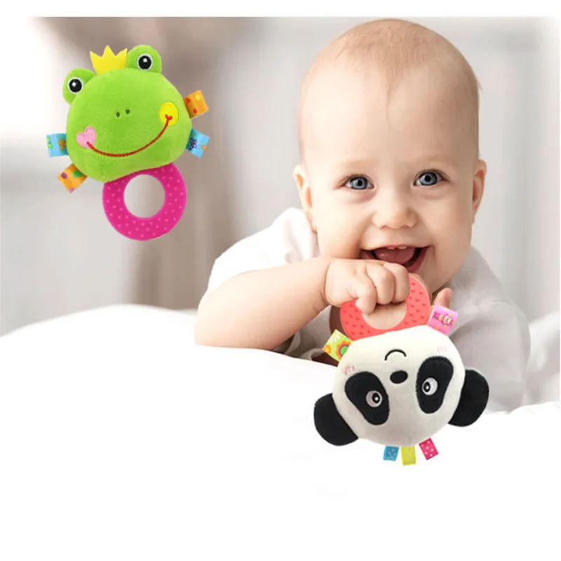 Игрушки для новорожденных 0 12 месяцев Мультяшные животные Сова/слон погремушки