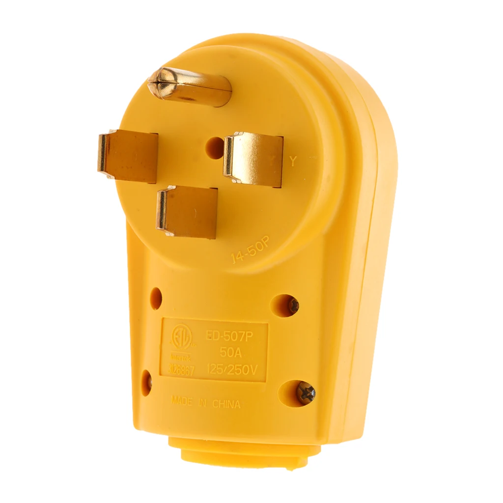 

50Amp 125V RV Male Plug Replacement Power Cord Plug Motorhome Adapter