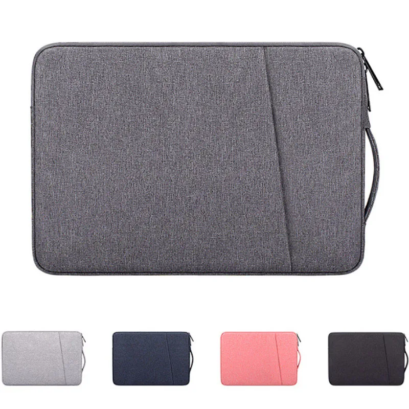 

Однотонная квадратная Повседневная сумка для компьютера из полиэстера, черная, розовая деловая сумка для 15,6-дюймового ноутбука с плюшевой ...