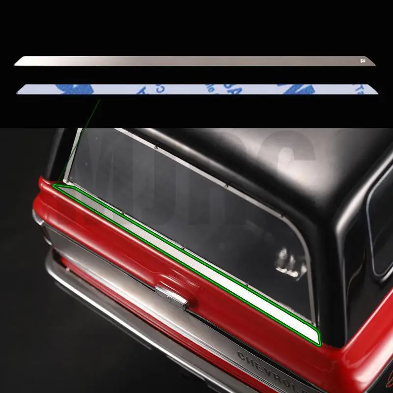 

For Trax TRX4 TRX-4 T4 K5 #82076-4 Blazer rear tail car shell metal decorative panel tail trim Sticker