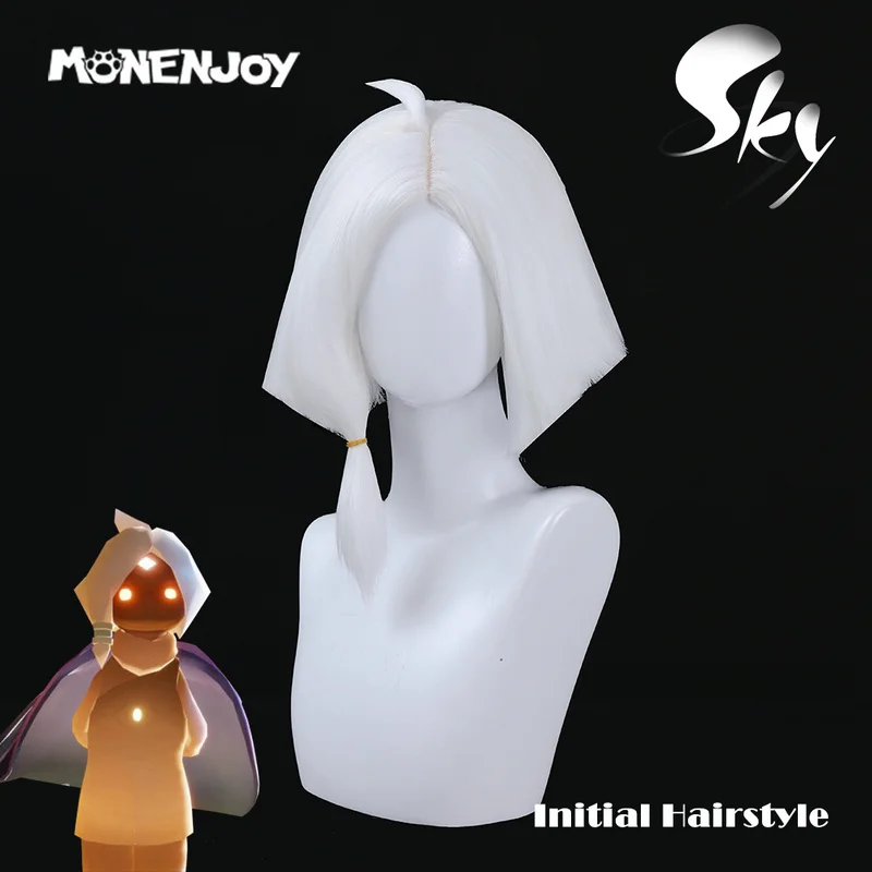 Парик для косплея Monenjoy Sky Kids светильник белая Начальная прическа волосы|Игровые