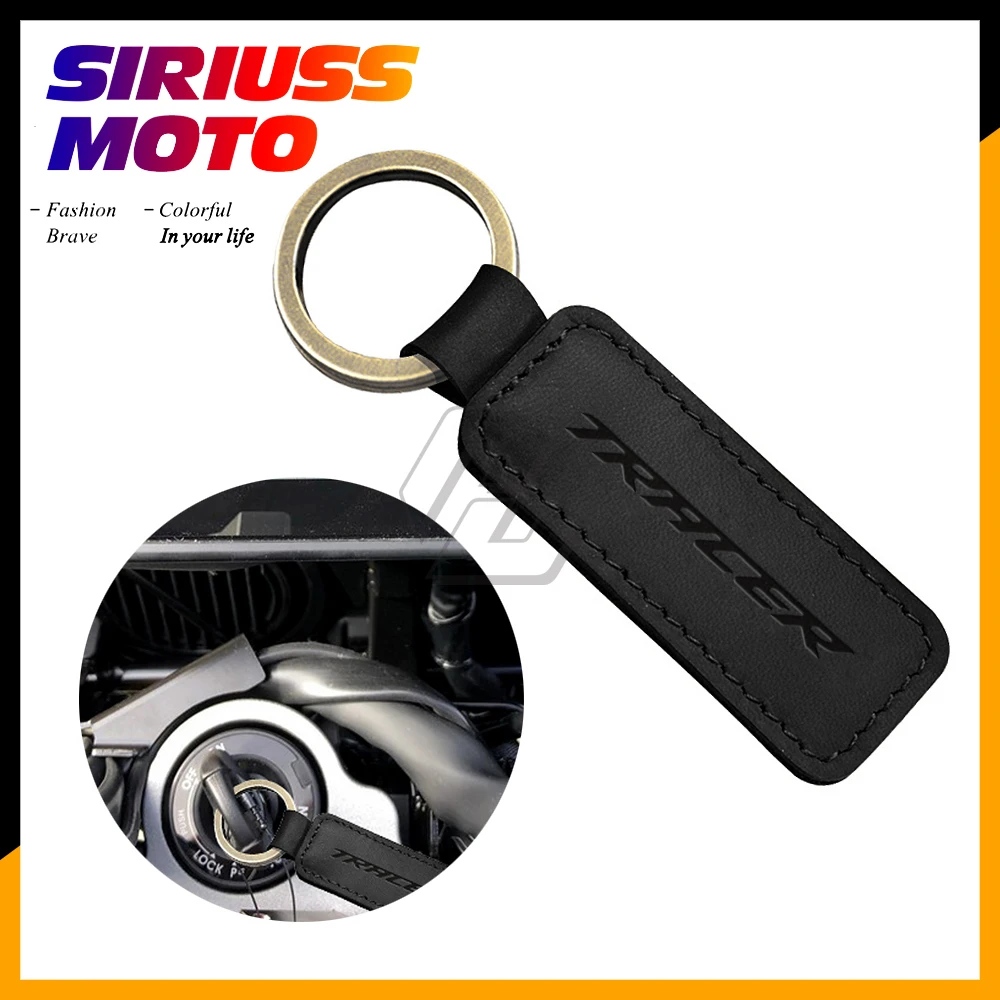 

Motorcycle Cowhide Keychain Key Ring Case for Yamaha MT-07 MT-09 Tracer 125 700 900