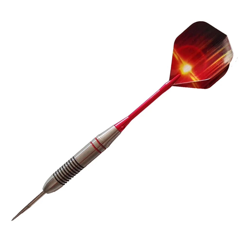 

3 Pcs 24g Stainless Steel Darts Set Professional Stainless Needle Tipped Dart Aluminum Shafts Flashing Pattern Standard Flights