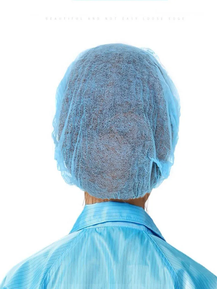 100 шт. одноразовые шапочки для душа с двойной лентой|Защитный шлем| |