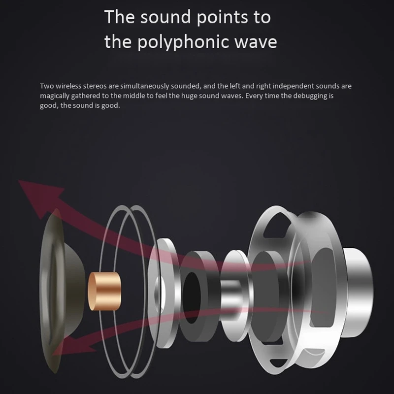 

Bluetooth Speaker Rechargeable Bluetooth 4.2 Subwoofer Portable Fabric Waterproof TWS Bluetooth Speaker 1800MAH