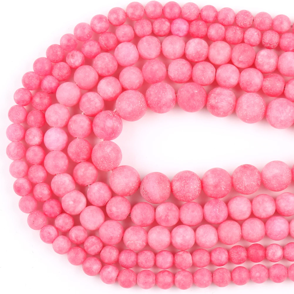 

Бусины Из Натурального сиреневого искусственного камня с матовым покрытием диаметром 6, 8, 10 мм