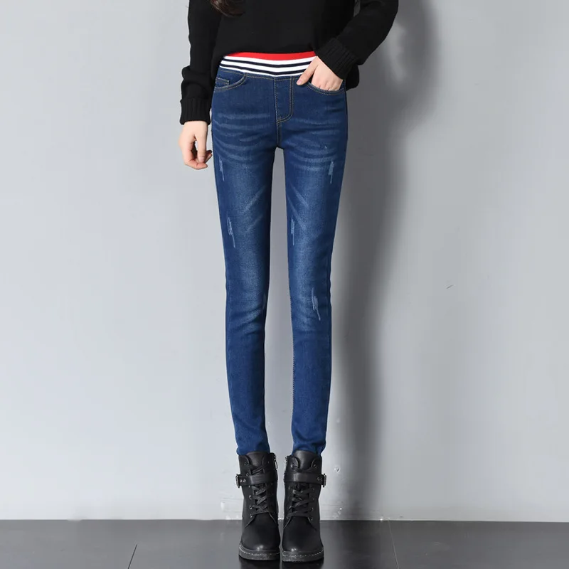 

Women's High-rise Crop jeans Boyfriends Loose Straight Daddy Pants | 119349604