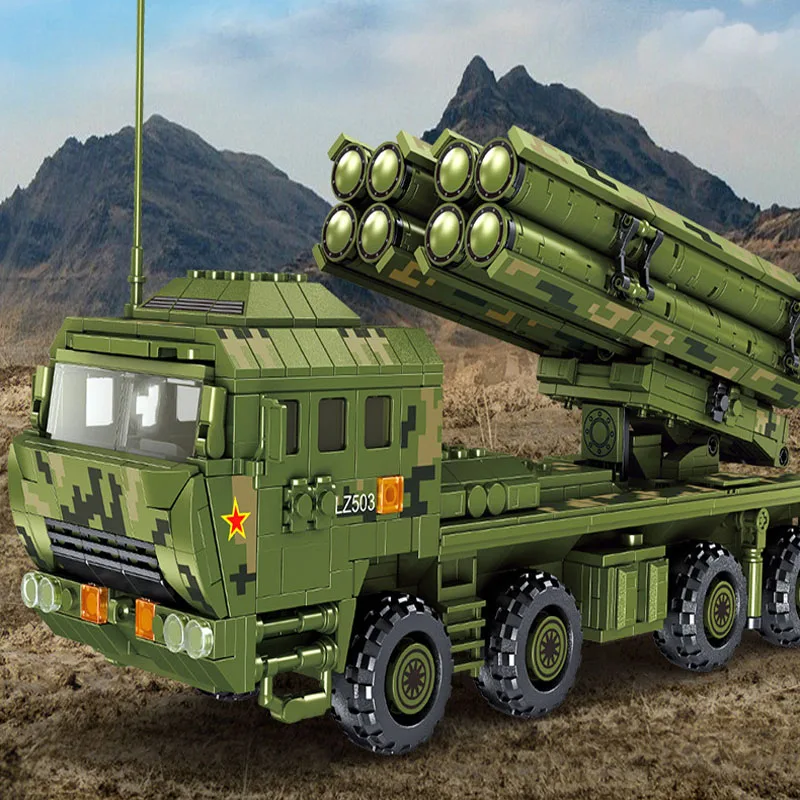 

Military Series Building Blocks Boy Military Missile Car Rocket Small Particle Building Blocks Toy Children Christmas Toy Gift