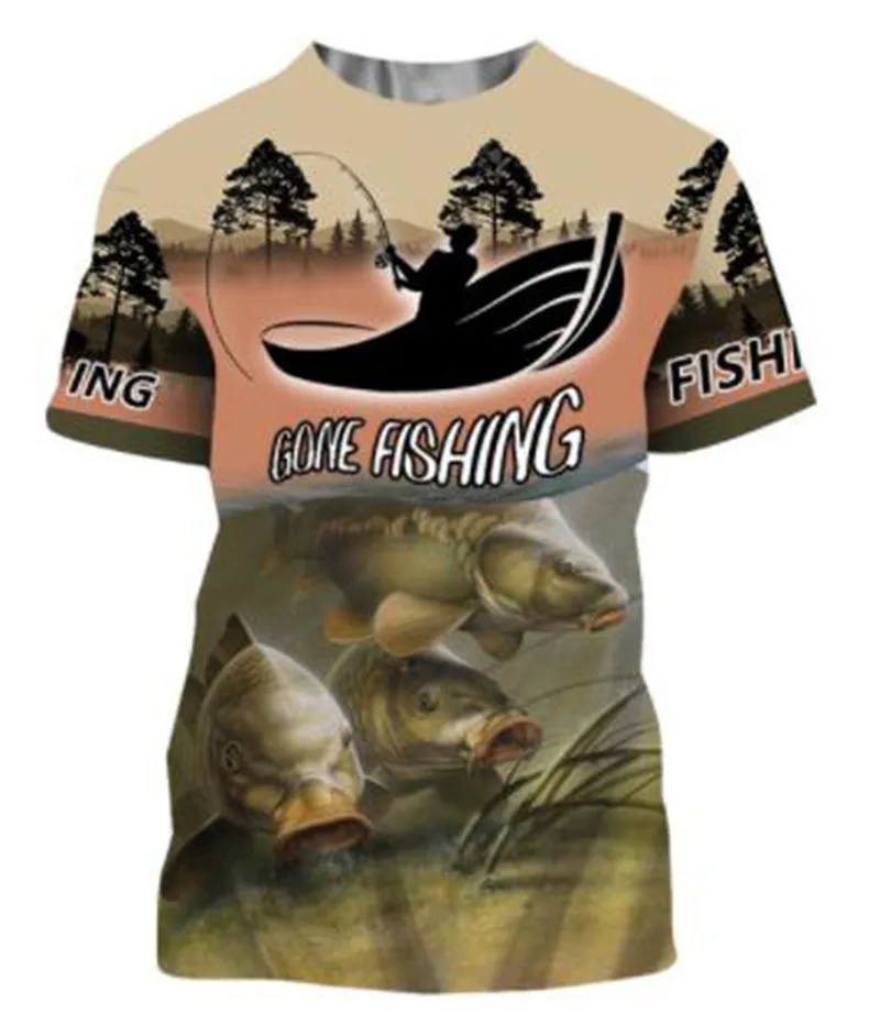 

3D-Printed Summer 2021 New T-Shirt for Men's Casual Big T-Shirt for Men's Fashion Fish Clown Printed 3D-Printed Pattern