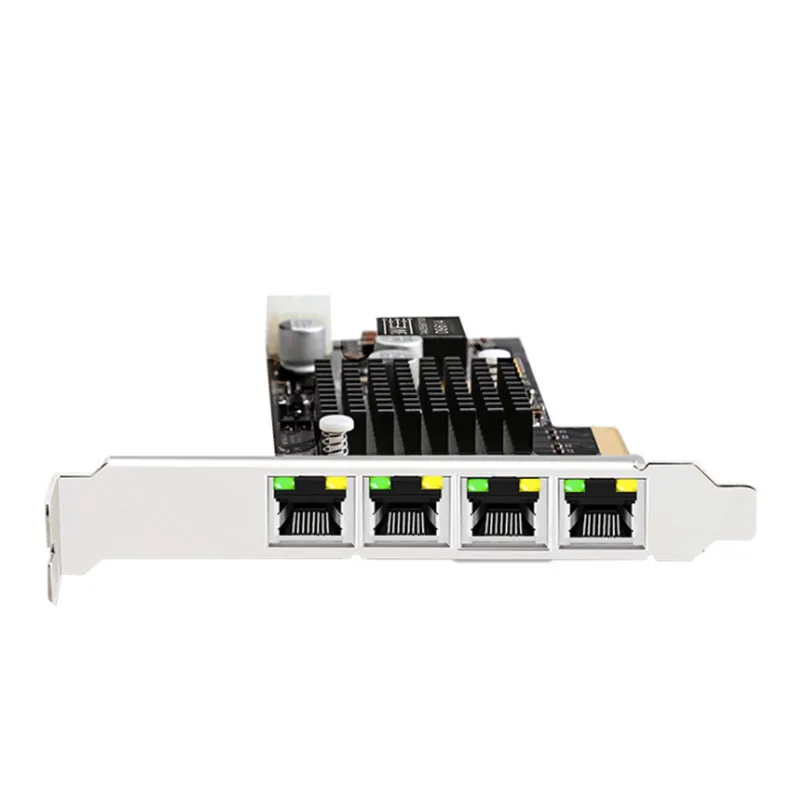 Чипсет Intel I350 PCIE Gigabit 4 порта сетевая карта с питанием по Ethernet стандартная