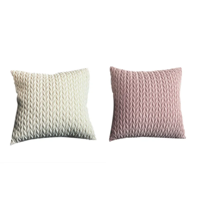 

Soft Comfortable Square Sofa Cushion Cover Modern Throw Pillow Case Car Sofa Home Decor Supplies 45*45cm