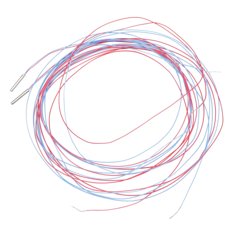 Миниатюрный датчик температуры PT100 2 шт. диаметр трубки 1 5/2/ 3 мм ультрамаленькая
