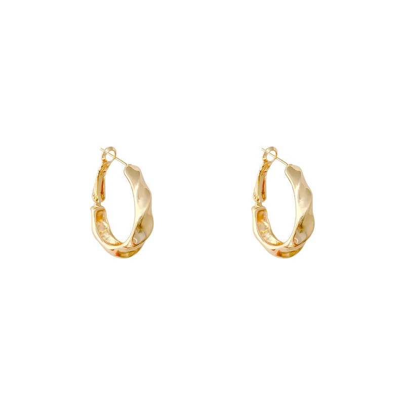

POTCET Korea 2021 Fashion Trend New Women's Geometric Irregular Earrings Personality Simple Retro 2021 Jewelry Free Shipping