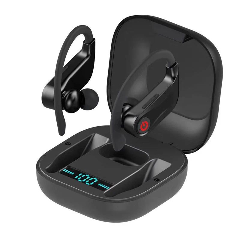 

TWS Earphones Charging Box Wireless Headphone Bluetooth-compatible 9D Stereo Sports Waterproof Earbuds Headsets With Microphone