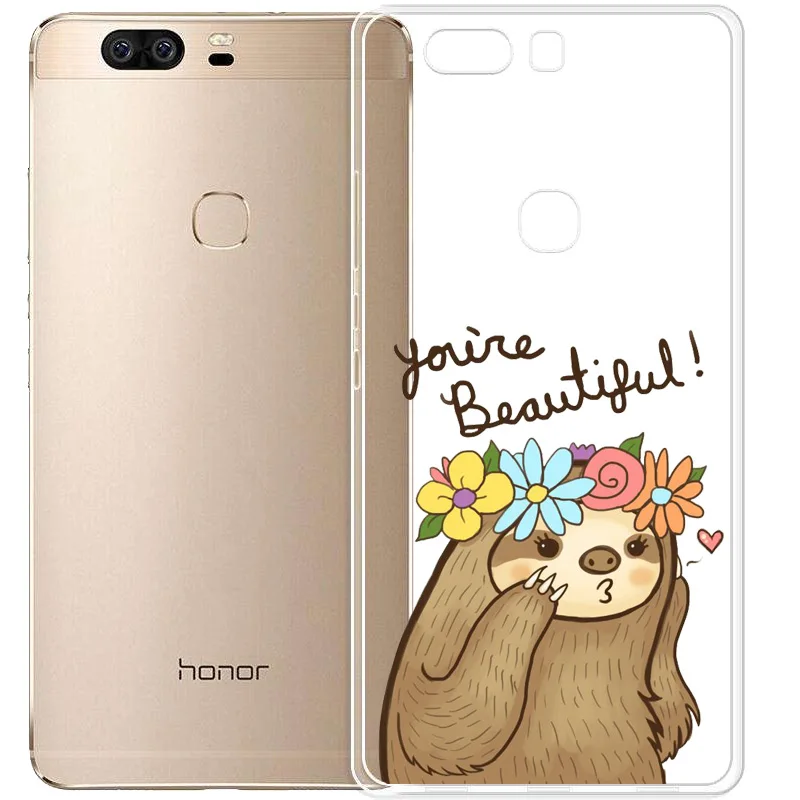 Ленивец милые Животные Мягкий силиконовый прозрачный Печатный чехол для
