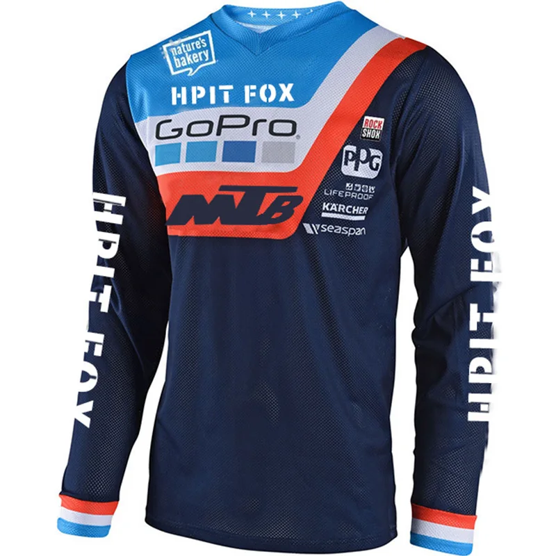 

2022 Men's Downhill Jersey Hpit Fox Mountain Bike Mtb Shirts Offroad Dh Motorcycle Motocross Sportwear Clothes Fxr Bicycle