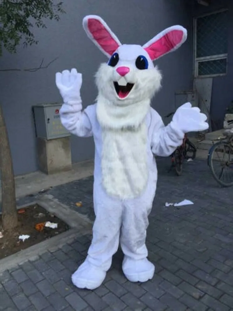 

White Rabbit Mascot Costume Cosplay Furry Suits Party Game Fursuit Cartoon Dress Outfits Carnival Halloween Xmas Easter Ad