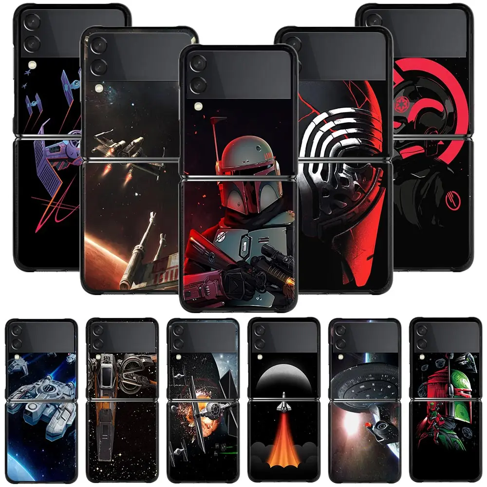 

Phone Case For Samsung Galaxy Z Flip3 5G Cases Hard PC Fundas For Samsung Z Flip 3 5G z flip Coque Star-Space-War