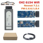 Автомобильный сканер OKI 6154A WIFI V6.2.2 Keygen FW 1.6.61.8.4 OKI 6154 бесплатно 7.2.1 для V Group диагностический инструмент Win710