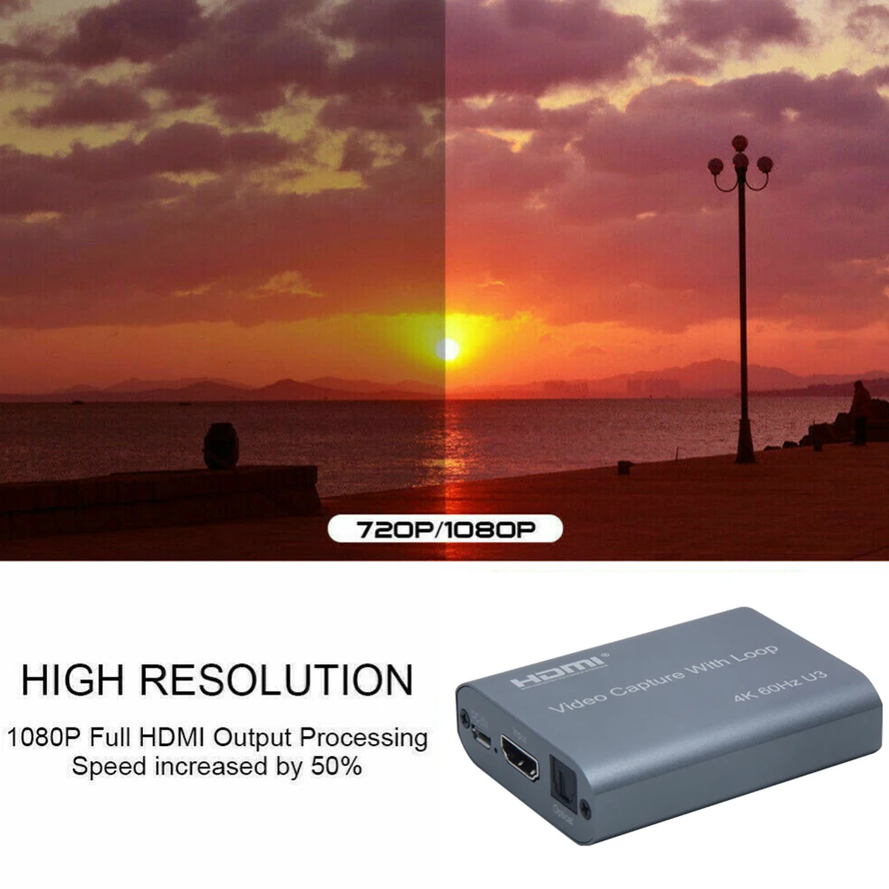 

1080P 60fps Online Teaching Mini Easy Install Live Streaming USB 3.0 Broadcast Projectors Multifunction Video Card