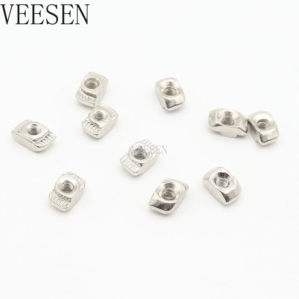

10pcs M3 M4 M5 T Slot Hammer Head Nut Connector T-Nut for 2020 3030 Aluminum Profile Accessories