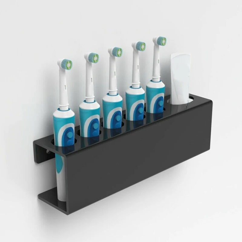 

Electric Toothbrush Shelf Wall-Mounted Toothbrush Holder Rack Space Saving Toothbrush Stand Organizer Bathroom Accessories