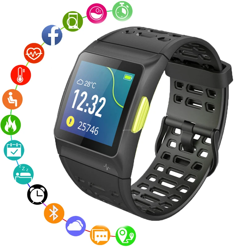 P1 Smart Bluetooth IP68 Waterproof Watch Blood Pressure Heart Rate Monitor Intelligent Sports Bracelet Call Information Reminder | Наручные