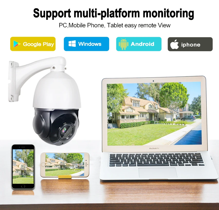 

IP66 Outdoor CCTV 5MP Auto Tracking PTZ Camera Person Detect Humanoid Recognition H.265 IP Camera IR Auto Tracker 36X ZOOM ONVIF