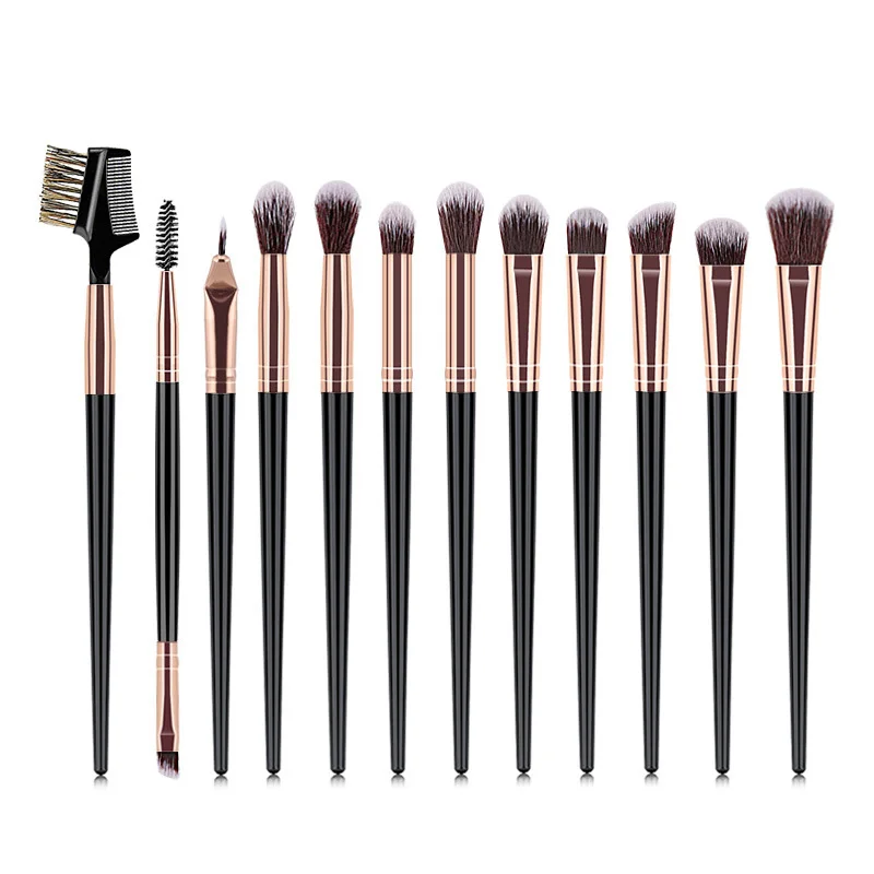 12 шт. макияж для глаз набор мягкая кожаная сумка Профессиональный