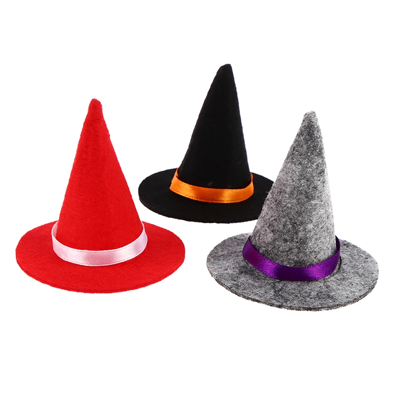 

1PC Mini Halloween Hat Doll Accessory Miniature Halloween Party Ornament Doll Accessories