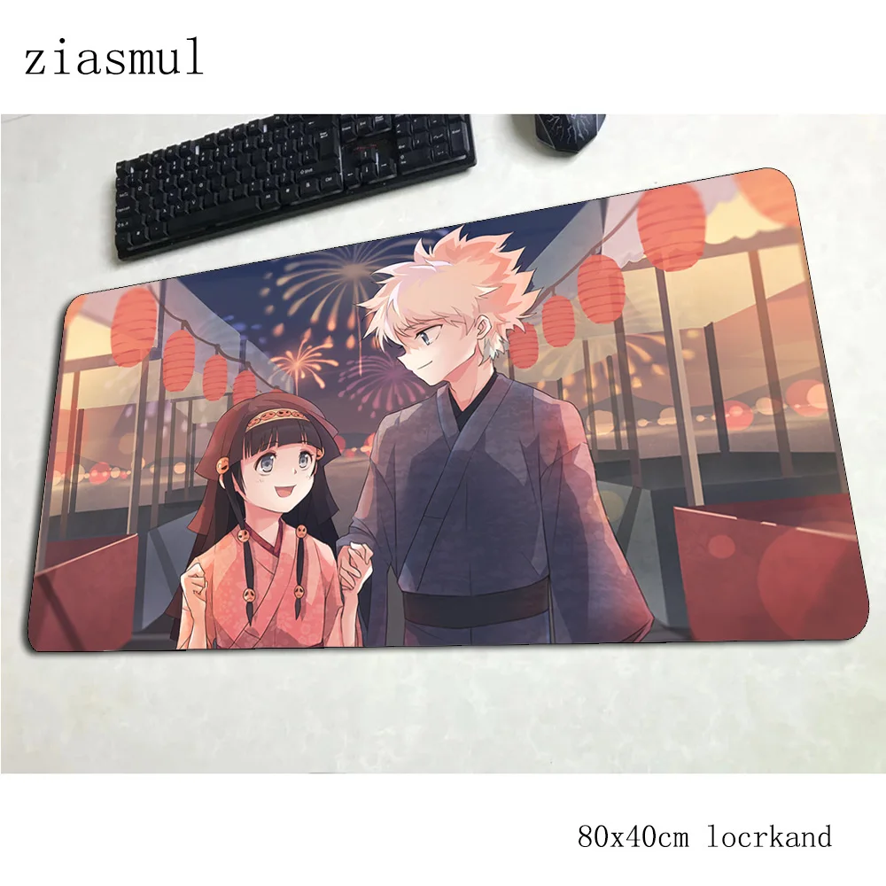 Коврики hunterxhunter 800x400x3 мм, 3d игровой коврик для мыши, большой коврик для мыши с клавиатурой, модные аксессуары, коврик для мыши