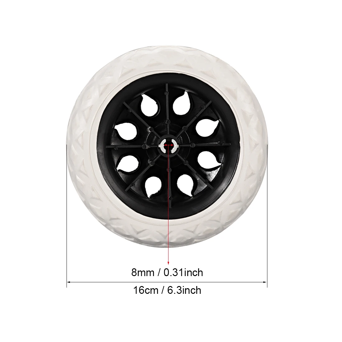 Uxcell 2 шт. колеса для тележки покупок замена колесика диаметр 6 5 дюйма резиновый