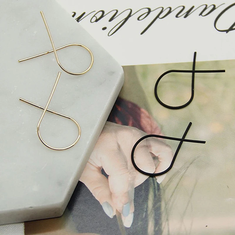 Геометрические необычные серьги гвоздики для женщин подарки свадебной