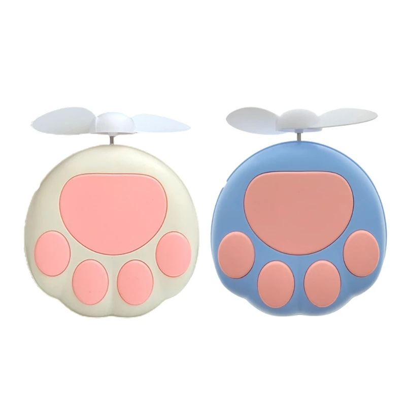 للبيع WwCute القط باو على شكل المحمولة المحمولة مبرد الهواء الصغير مروحة USB قابلة للشحن أدوات التبريد الشخصية الصغيرة للمنزل مكتب