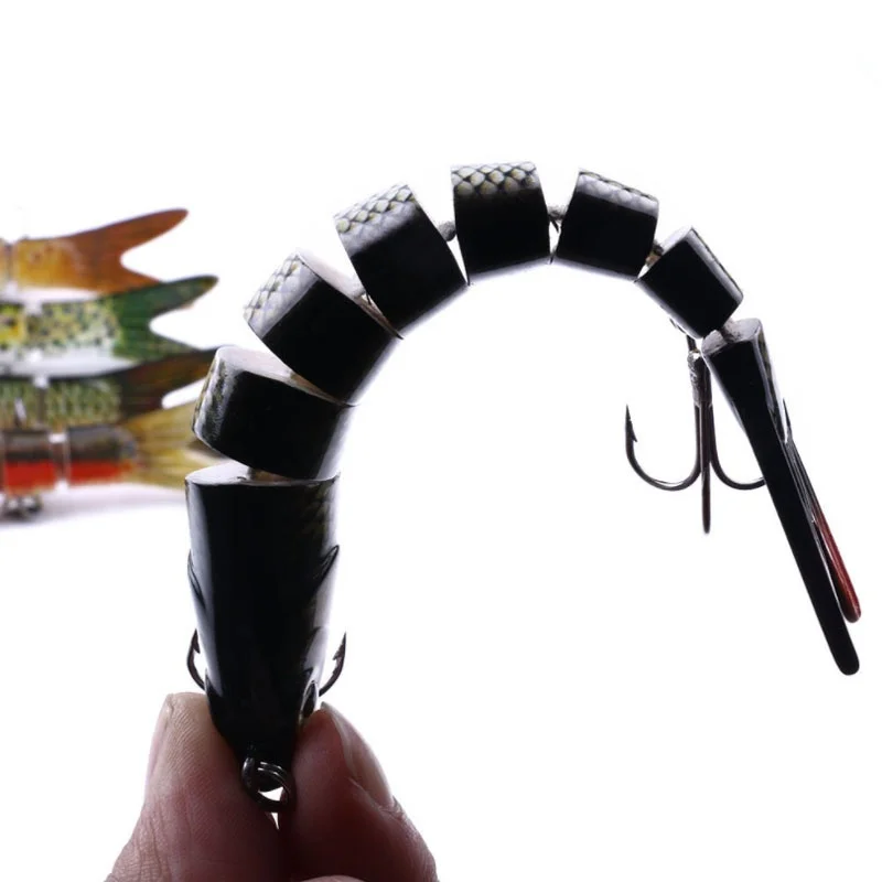 

13.7cm 27g Minnow Bait Sinking Wobblers 8 Segments Fishing Lures Multi Jointed Swim Bait Hard Bait Fishing Tackle