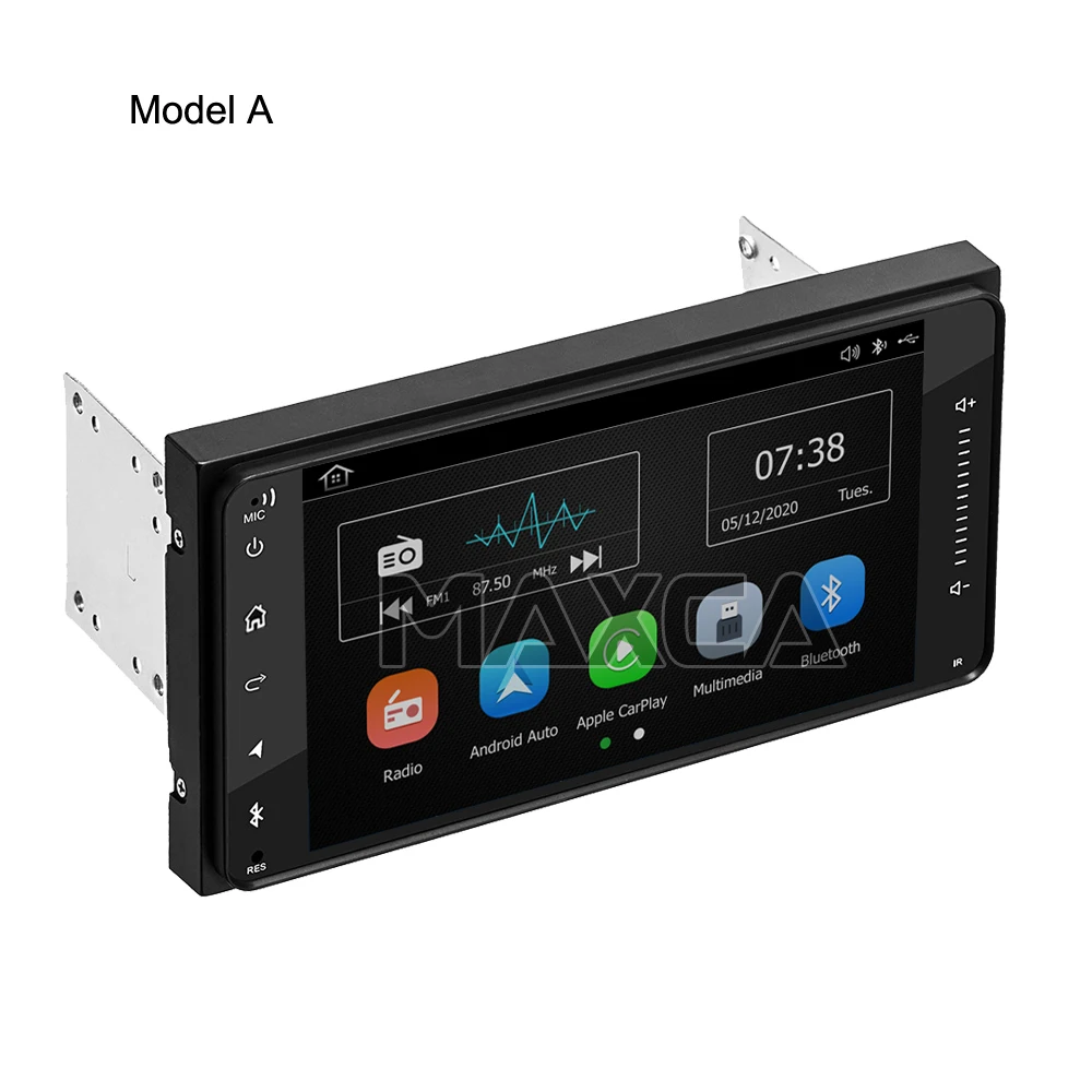 MAXCA 7-дюймовый 2 din беспроводной Carplay Android Авторадио для Toyota Corolla Auris Hilux VIOS Camry Wish Prado