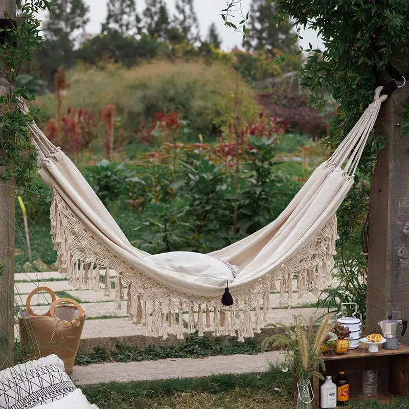 Двойной Делюкс гамак сетка качели кресло 2 человек Boho Большой спальная кровать