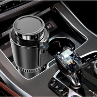 2 in 1 smart car cup warmer and cooler electric coffee warmer beverage coolingheating mug with temperature display for car trip