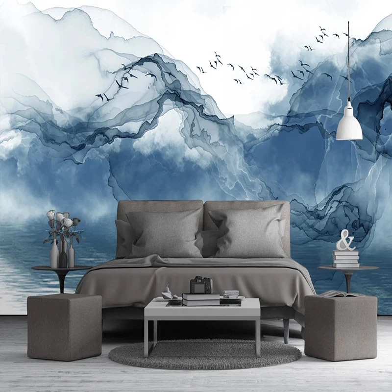 Настенные 3D обои любого размера на заказ абстрактный пейзаж линия настенная