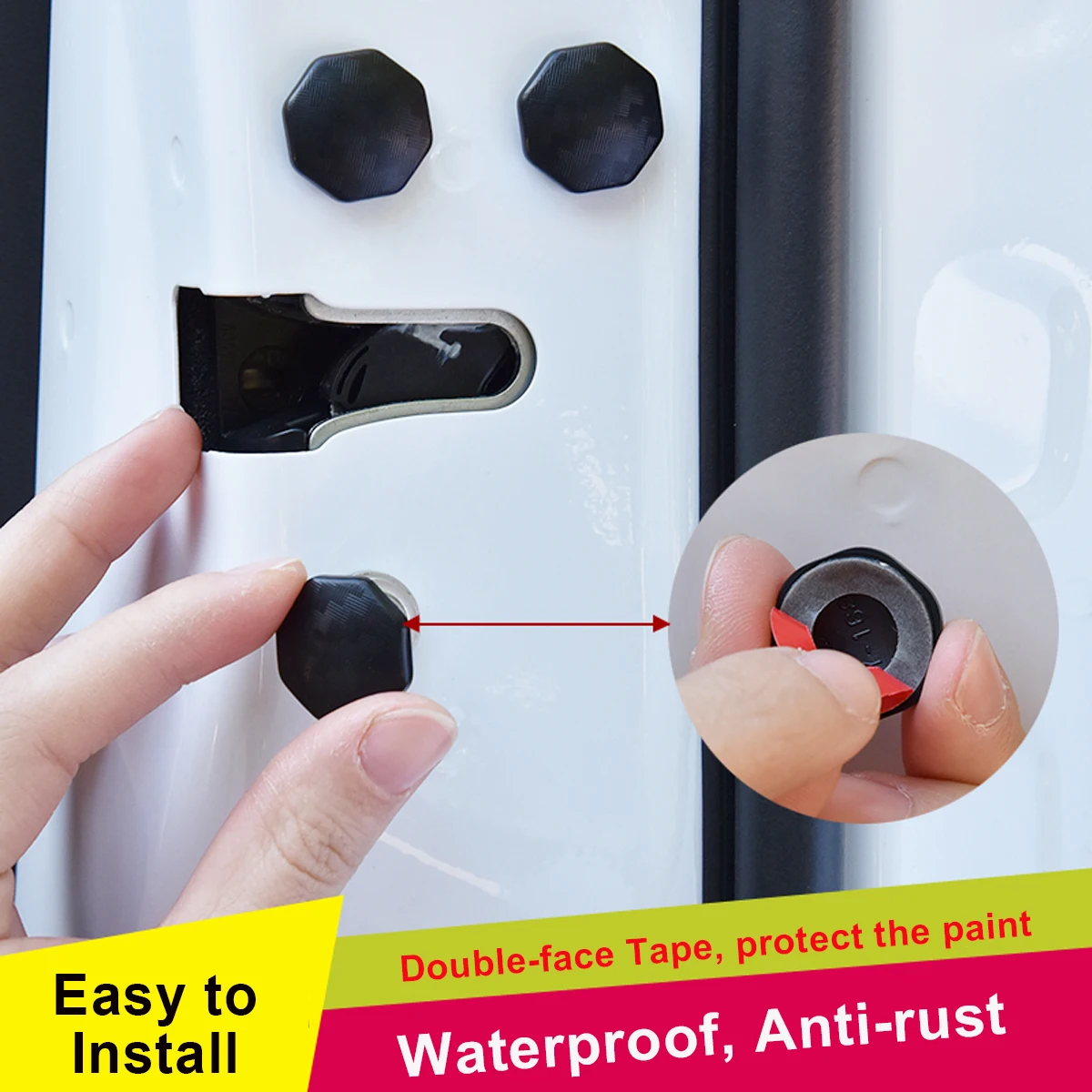 Автомобильный Дверной замок наклейки на винты с защитой от ржавчины