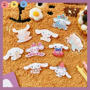 Imported Fashion New Creative Acrylic Brooch Cartoon Long Ear Puppy Children Lover Pin Accessories Clothes Ba